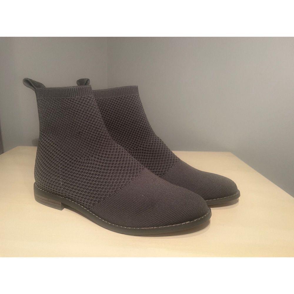 EILEEN FISHER Women Jude Stretch Knit‎ Bootie in Graphite Gray.  Size 6 $235 - Picture 4 of 6